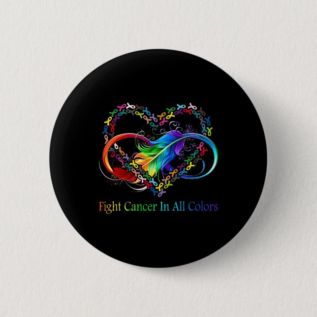 Badge Rond 5 Cm Fight Cancer (Devant)