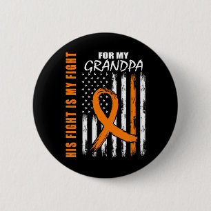 Badge Rond 5 Cm Fight Is My Fight Grand-pa Leukemia