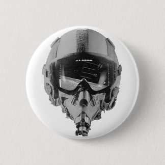 Badge Rond 5 Cm Fighter Pilot Helmet and Altimeter