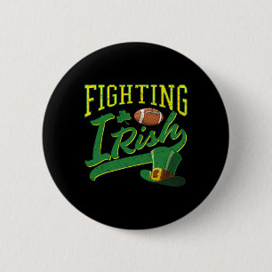 Badge Rond 5 Cm Fighting Irish Footbyll Vintage Pour Enfants Homme