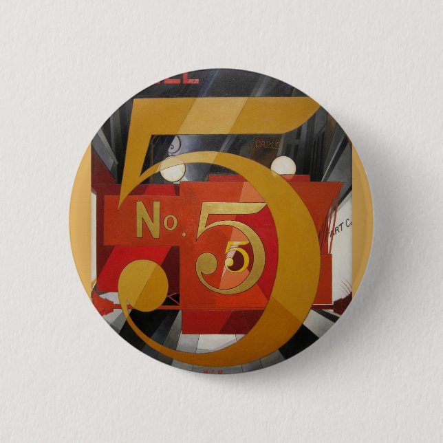 Badge Rond 5 Cm Figure de Cudern Art moderne (Devant)