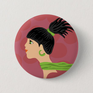 Badge Rond 5 Cm fille