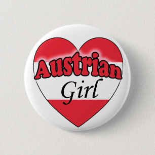 Badge Rond 5 Cm fille autrichienne