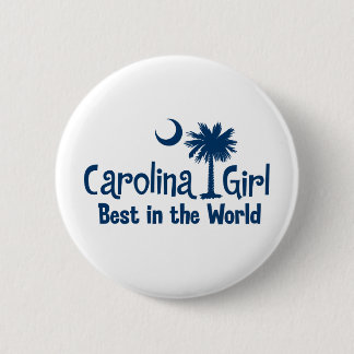 Badge Rond 5 Cm Fille bleue de la Caroline meilleure au monde