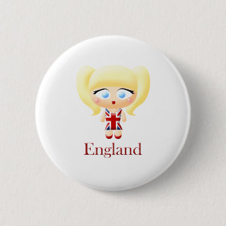 Badge Rond 5 Cm Fille britannique