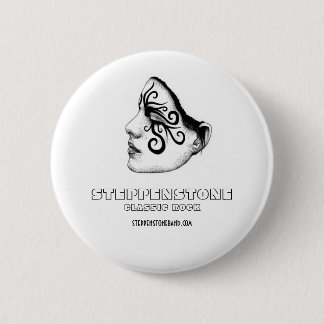 Badge Rond 5 Cm Fille classique de bouton de roche de Steppenstone