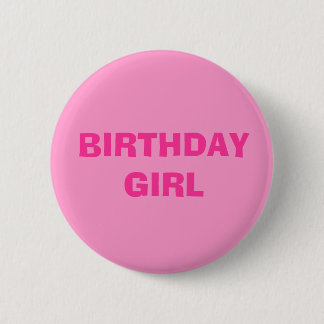 BADGE ROND 5 CM FILLE D'ANNIVERSAIRE