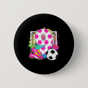 Badge Rond 5 Cm Fille de 9 ans fille d'anniversaire 9ème anniversa