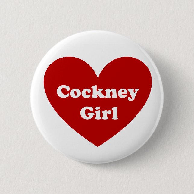 Badge Rond 5 Cm Fille de cockney (Devant)