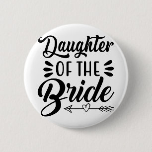Badge Rond 5 Cm Fille de la mariée Mariage Baby Shower Matchi