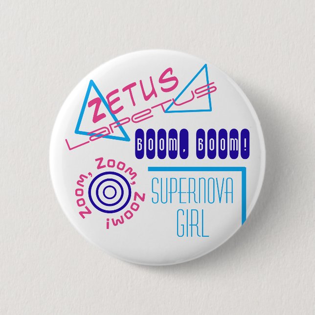 Badge Rond 5 Cm Fille de supernova (Devant)