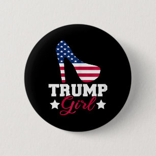 Badge Rond 5 Cm Fille de Trump Femme Républicaine Gop Patriote Tal