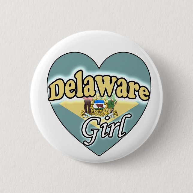 Badge Rond 5 Cm Fille Delaware (Devant)