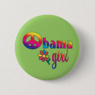 Badge Rond 5 Cm Fille d'Obama