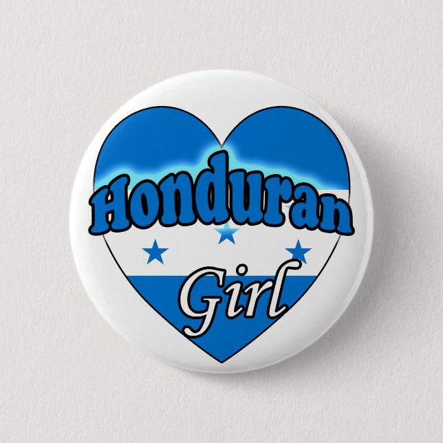 Badge Rond 5 Cm Fille du Honduras (Devant)