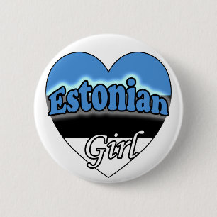 Badge Rond 5 Cm Fille estonienne
