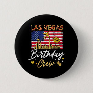 Badge Rond 5 Cm Fille Famille Las Vegas Anniversaire Équipe Groupe