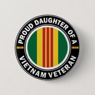 Badge Rond 5 Cm Fille fière d'un bouton de vétérinaire du Vietnam