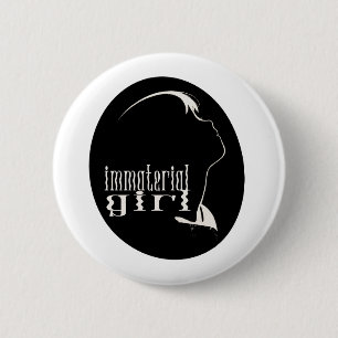 Badge Rond 5 Cm Fille gothique Esthétique Matérielle Fille Morte F