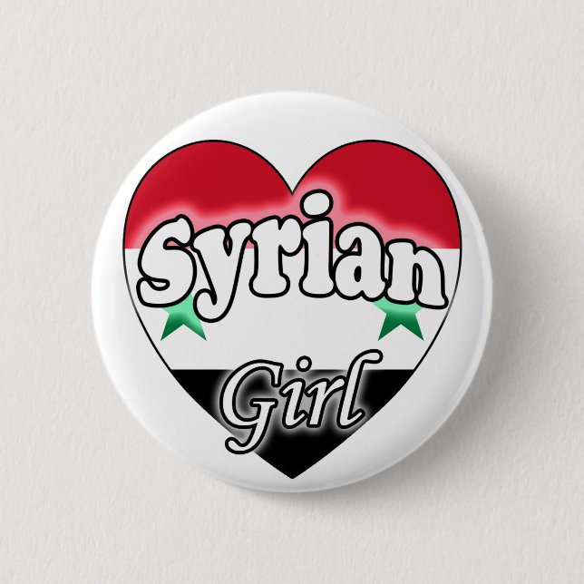 Badge Rond 5 Cm Fille syrienne (Devant)