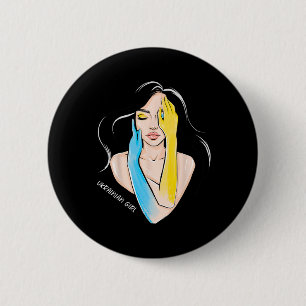 Badge Rond 5 Cm Fille ukrainienne femmes