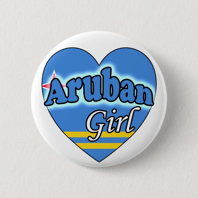 Badge Rond 5 Cm FilleArubaise (Devant)