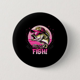Badge Rond 5 Cm Filles de bobine de femmes de pêche qui pêchent de