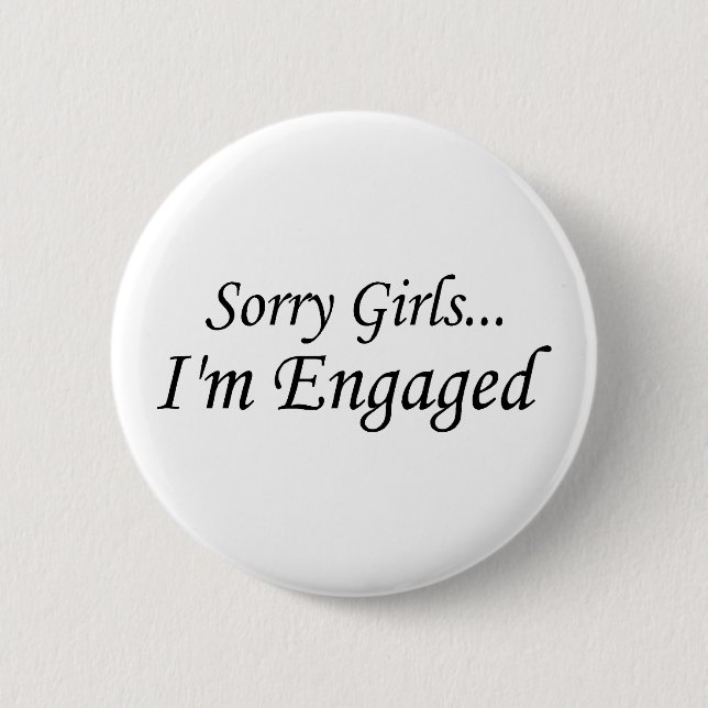 Badge Rond 5 Cm Filles désolées Im engagé (Devant)