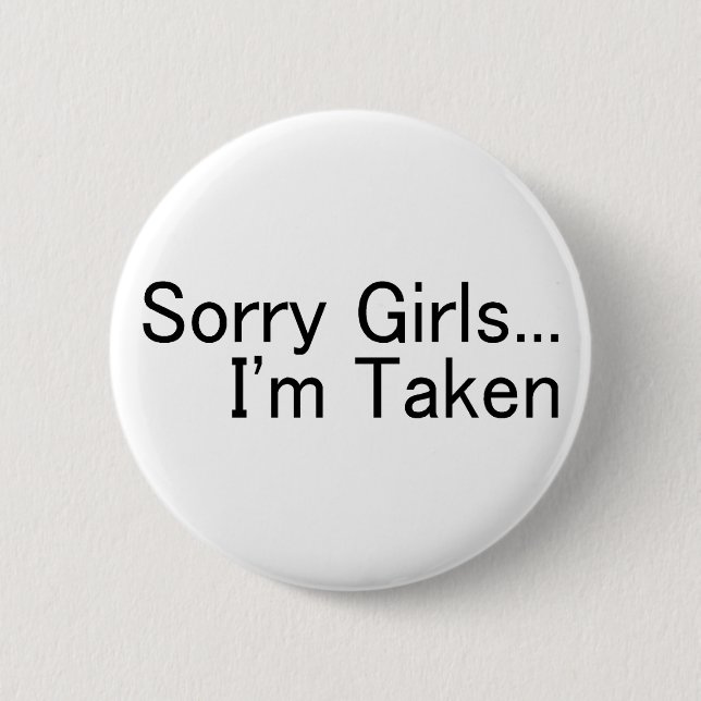Badge Rond 5 Cm Filles désolées Im pris (Devant)