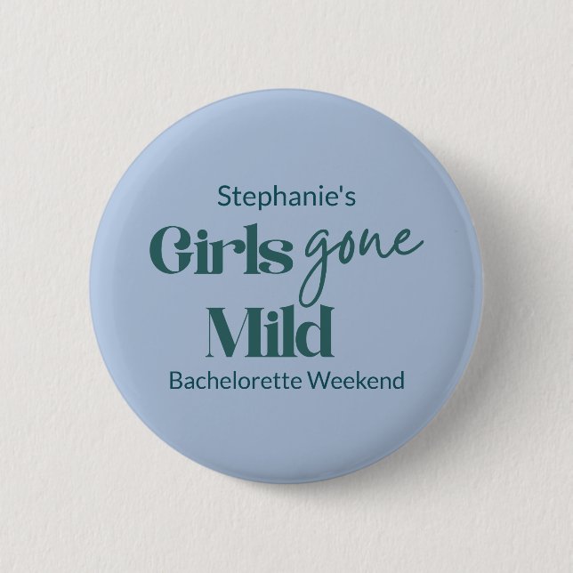 Badge Rond 5 Cm Filles Devenues Douces Week-end de plage pour l'en (Devant)
