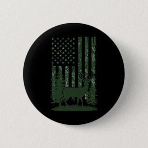 Badge Rond 5 Cm Filles Enfants Garçons Chasse Chemise Deer Chasseu
