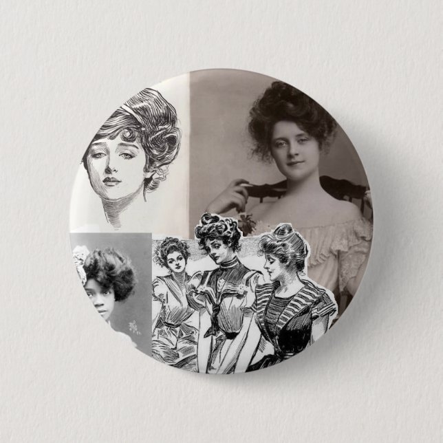 Badge Rond 5 Cm filles gibson (Devant)