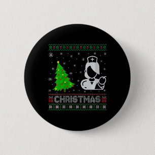 Badge Rond 5 Cm Filles Sage-femme Xmas Arbre Éclairage de Noël lai
