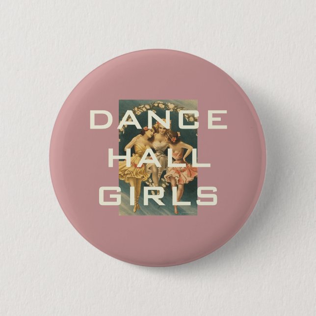 Badge Rond 5 Cm Filles SUPÉRIEURES de salle de danse (Devant)