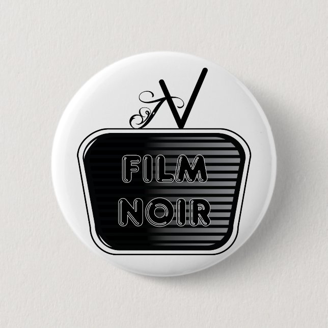 Badge Rond 5 Cm Film Noir (Devant)