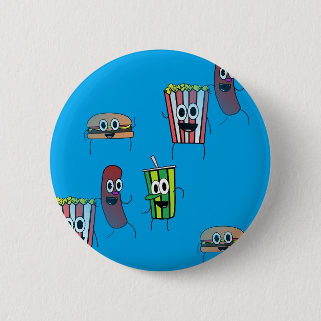 Badge Rond 5 Cm film popcorn (Devant)