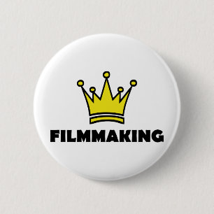 Badge Rond 5 Cm filmer le roi de la couronne