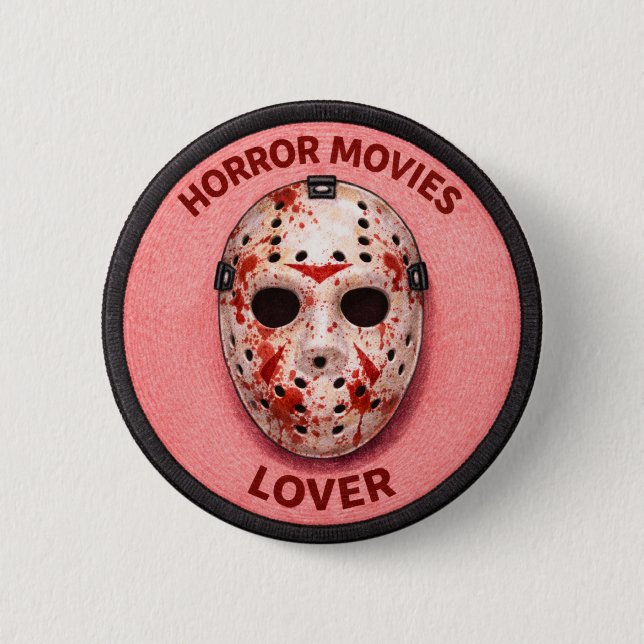 Badge Rond 5 Cm Films d'horreur (Devant)