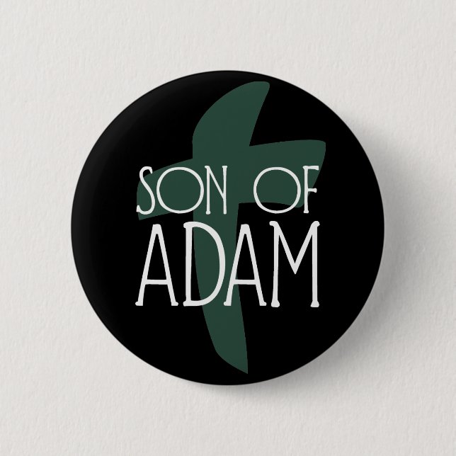 Badge Rond 5 Cm Fils d'Adam (Devant)