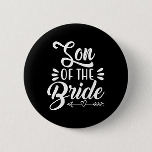 Badge Rond 5 Cm Fils de la mariée, fête de mariage, famille, enter