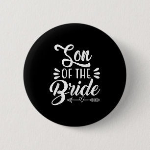 Badge Rond 5 Cm Fils de la mariée, fête de mariage, famille, fête