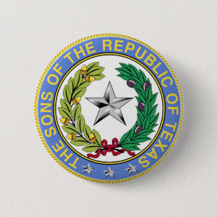 BADGE ROND 5 CM FILS DE LA RÉPUBLIQUE DU TEXAS
