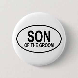 Badge Rond 5 Cm Fils du marié épousant l'ovale