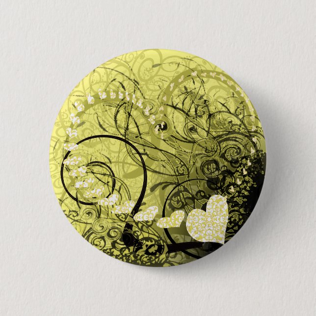 Badge Rond 5 Cm Fils jaunes (Devant)