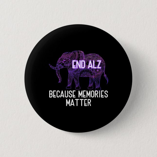 Badge Rond 5 Cm Fin Heimer Parce Souvenirs Problème Elephant Heime (Devant)