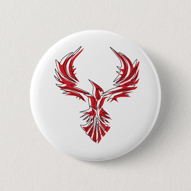 Badge Rond 5 Cm Firebird - Phoenix (Devant)