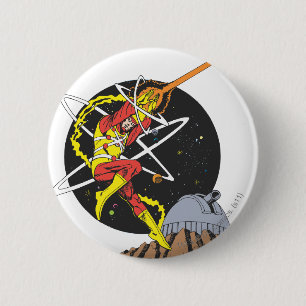 Badge Rond 5 Cm Firestorm - L'homme nucléaire