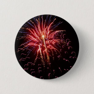 Badge Rond 5 Cm Fireworks 2