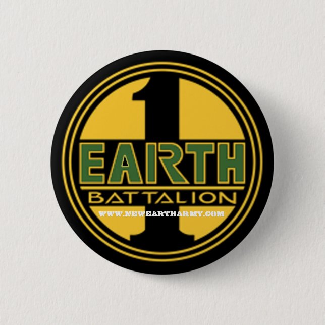 Badge Rond 5 Cm FirstEarth-LOGO2, WWW.NEWEARTHARMY.COM (Devant)