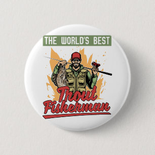 Badge Rond 5 Cm Fisherman